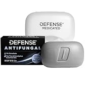 Defense Antifungal Bar Soap | Jock Itch, Ringworm, Athlete's Foot, Skin Fungus | Medicated Anti Fungal Treatment (One Bar with Snap-Tight Case)