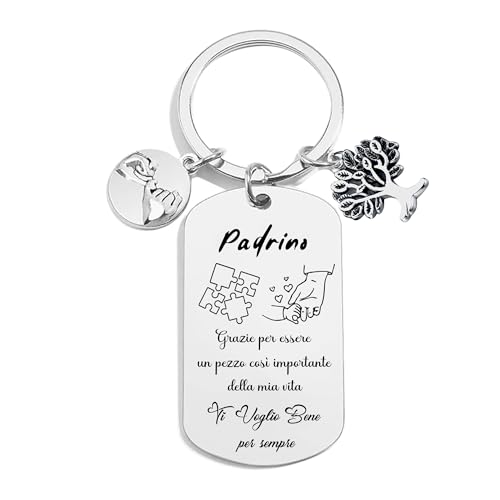 POIUYTRE Cadeau-sleutelhanger peetvader "Ein Peter nicht troua per toeval, kies met het hart, ich will dich gut" cadeau-idee Pasen doop beste peetvader, 2, L