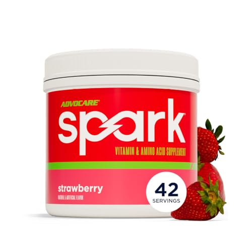 Image of AdvoCare Spark - Energy Drink Mix - Vitamin & Amino Acid Supplement - Supports Energy & Focus - Portable Immune Support - Sugar-Free - Strawberry