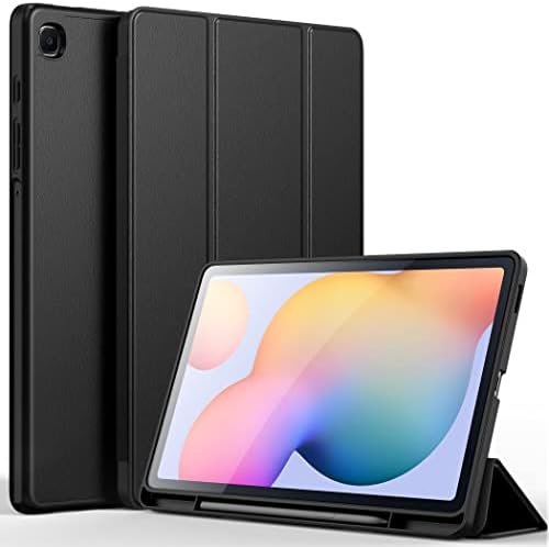 CACOE Case for Samsung Galaxy S6 Lite Tablet with Pencil Holder(SM-P620N/ P625N/ P610N/ P613N/ P615N/ P619N), Case for Galaxy S6 Lite 10.4 inch 2024/2022/2020, Black