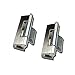 DOUFUDIA Zinc Alloy Cabinet Door Hinge Drawer Kitchen Cupboard Hinge Industrial Equipment Box Nickled (Color : 2pcs-Zinc Alloy)
