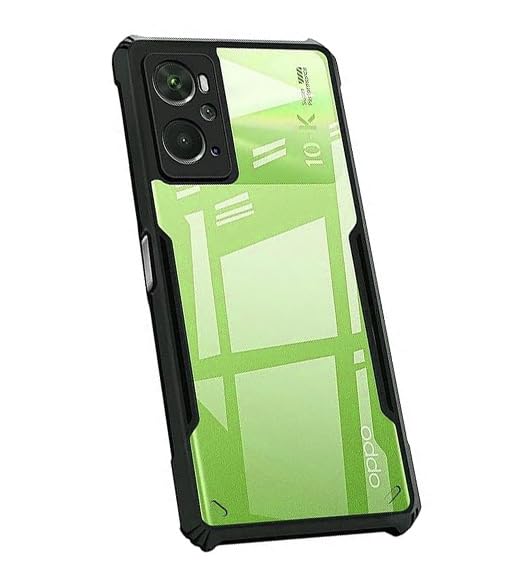 COBERTA Polycarbonate Back Cover For Oppo A96 Back Cover Case - Black Transparent (B0CGJD2L8M) Amazon Price History, Amazon Price Tracker