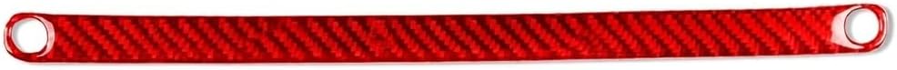 Real Carbon Fiber Interior Decoration Cover Sporty Woven Pattern Self-Adhesive Sticker Trim Compatible with Jeep Wrangler 2011-2017 (Red Real Carbon Fiber, Passenger Dashboard Sticker 1pc)