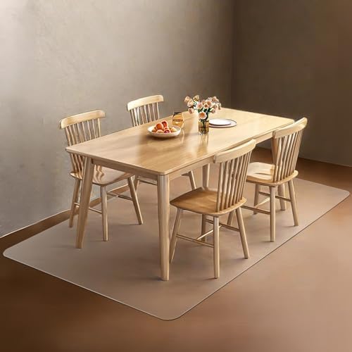 Azadx Office Chair Mat for Hardwood Floor, 6'9' Clear Desk Protector, Large Easy Glide Rolling Plastic Mat for Dining and Living Room