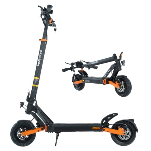 KuKirin G2 Pro (VMP) Patinete Eléctrico Adultos Certificado DGT 65km Autonomía 9 Pulgadas Neumáticos Vacío Offroad Ajustable Plegable Plegado Rápido Pantalla LCD Amortiguación Frenos Disco IP54 120kg