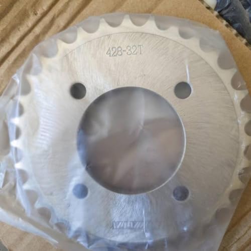 Pignon arrière 428 en acier 32T avec alésage 58 mm pour moto GS125 et HJ125