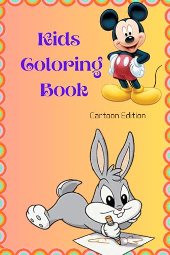 Cartoon Characters Coloring Book for Kids: Fun and Creative Activity Book for Boys & Girls