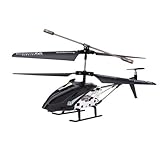 Lihgfw Fall-resistente Legierung Fernbedienung Flugzeug Hubschrauber Ladedynamik Modell 3.5-Pass-Junge Kinder Fernbedienung Spielzeugkinder (Color : Schwarz)