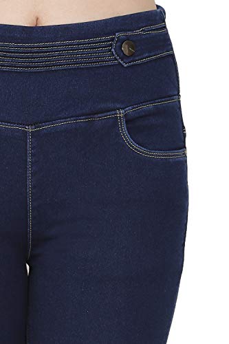 Image of Casual Slim fit Cotton Denim Jegging for Women