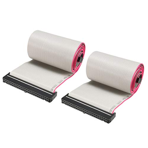 Câble plat IDC 2.54mm nappe grise flexible uxcell pour rallonge de carte mère