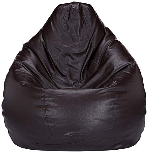 Image of GUNJ Bean Bag Filled with Beans Large Size - (Brown)
