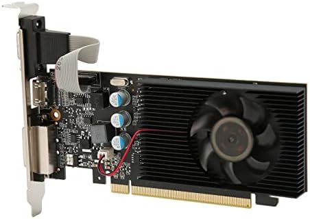 VBESTLIFE GT210 Graphics Card, 1024M GDDR3 64bit, PCI express2.0, 589MHz 1000MHz Frequency, Support HDMI, VGA, DVI, Single Fan PC Graphics Card for Office