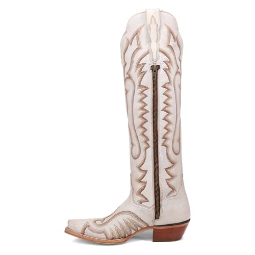 Dan Post White Josie 19 inch Women's Snip Toe Western Boots DP51073
