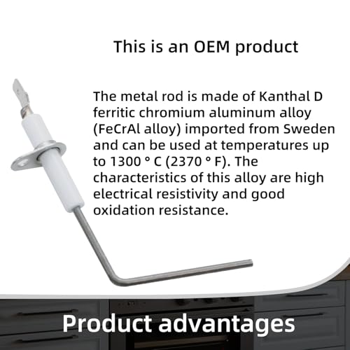 LH680014 LH680534 Furnace Electode Flame Sensor,Fit for Carrier Bryant Payne Day & Night Furnaces - Replaces LH680012, LH680014, LH33WZ511, LH33WZ515, and LH33WZ517