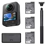 DJI Osmo 360 Adventure Combo, 360 Camera With 1-Inch 360° Imaging, Extended Battery Life With 3 Batteries, Native 8K 360° Video, 4K/120fps & 170° Boost Video, Action Camera for Sports, Vlog