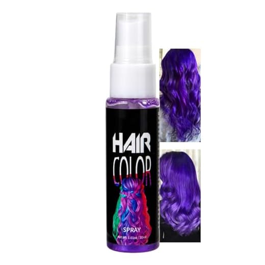 Haarspray Farbe, Farbiges Haarfarbe Lila, Temporäre Haarfarbe Purple, Haarfarbe Auswaschbar, Crazy Purple Hair Color Spray, Instant Hair Dye, Haar Colorationen für Karneval, Halloween, Cosplay, Party