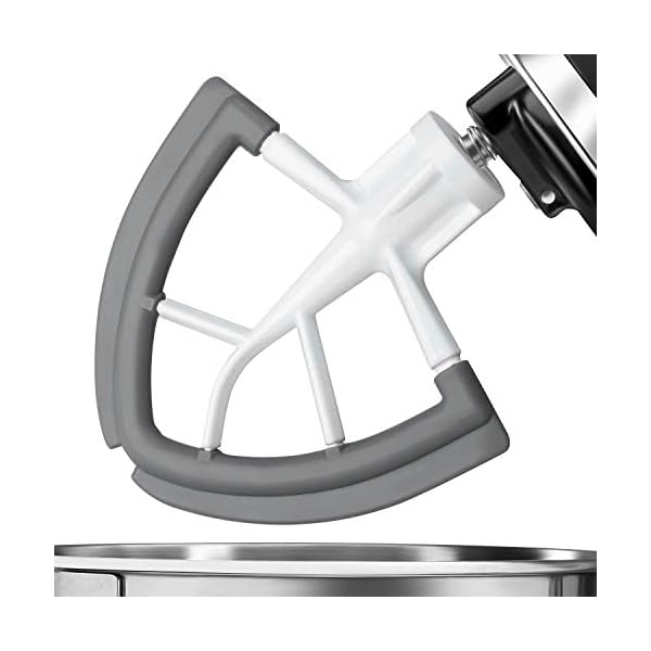 Flex Edge Beater For Kitchenaid,Kitchen Aid Mixer Accessory,Kitchen Aid Attachments For Mixer,Fits Tilt-Head Stand Mixer Bowls For 4.5-5 Quart Bowls,Beater With Silicone Edges,White Flex Edge Beater For Kitchenaid,Kitchen Aid Mixer Accessory,Kitchen Aid Attachments For Mixer,Fits Tilt-Head Stand Mixer Bowls For 4.5-5 Quart Bowls,Beater With Silicone Edges,White