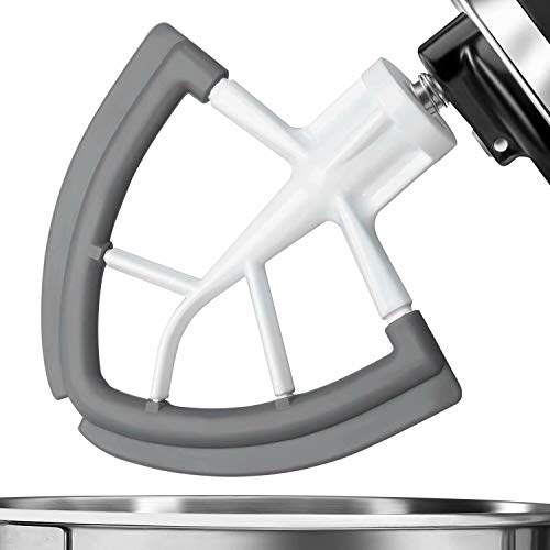 Flex Edge Beater for KitchenAid,Mixer Attachement Compatible With KitchenAid,Mixer Accessory,Fits Tilt-Head Stand Mixer Bowls For 4.5-5 Quart Bowls,Beater With Silicone Edges,Grey by Vaxaape - Used condition - US$8.69