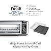 Ninja SP101 Digital Air Fry Countertop Oven with 8-in-1 Functionality, Flip Up & Away Capability for Storage Space