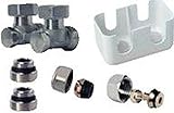  KIT DE RACCORDEMENT MURAL 6 TROUS POUR RADIATEUR CHAUFFAGE CENTRAL A EAU