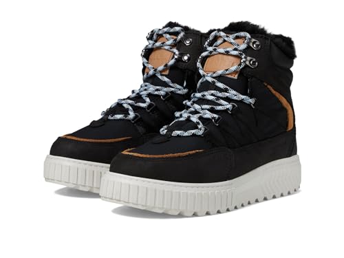 SOREL Women's ONA AVE Trek Waterproof Boot - Black, Sea Salt - 6.5