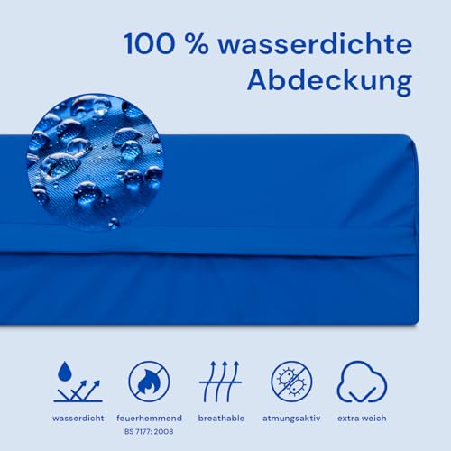 Geriafy - Memoryschaum-Matratze Professional V3, 15 cm hoch | Wasserdichter Bezug | Geeignet für elektrisch verstellbare Lattenroste… – Ansicht 3