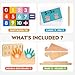 MOTREE Educational Toys for 3-5 Year Old, Double-Sided Math Manipulatives Number Counting Blocks Writing Practice Board for Kids, Preschool Learning Montessori Toys for Toddlers 2-4 Years