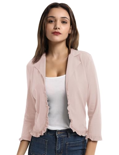 Grace Karin Women's Business Casual Cropped Blazer Jacket for Professional Look
| Grace Karin Women's Cotton Open Front Cardigan Blazer Jacket for Office Work
| Grace Karin Women's Cropped Blazer Jacket Open Front Blouse for Casual Fridays