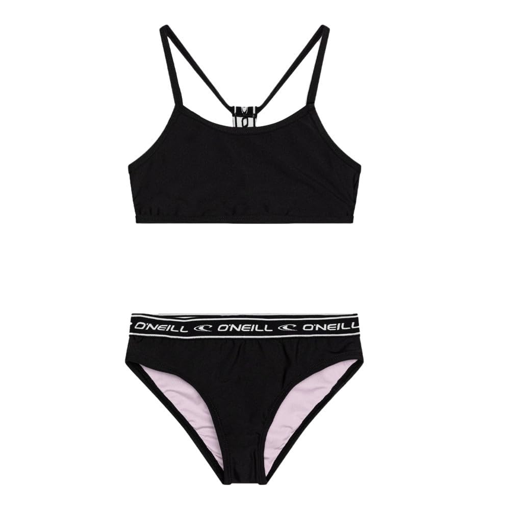 O'Neill Bañador de 2 piezas, color negro para niña, Sportclub, bikini