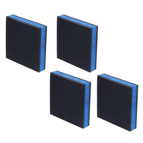 Gummi EVA Schwingungsdämpfer Set 4er Vibrationsmatte für Waschmaschine Klimaanlage Wärmepumpe Geräuschreduzierung Anti-Rutsch Pads 100x100x22 3mm Innen Außen geeignet