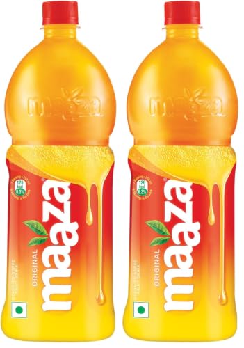 Image of Maaza Mango Drink, PET Bottle, 1.5 L (Pack of 2)