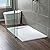 WOODBRIDGE 60 in L x 35.4 in W Zero Threshold End Drain Shower Base with Reversible Drain Placement, Matching Decorative Drain Plate and Tile Flange, Wheel Chair Access, Low Profile, White