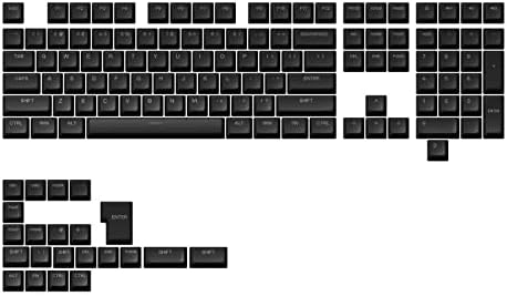 Akko Keyboard Keycaps ASA Profile, PBT Double-Shot Full Keycap Set, US Layout for Mechanical Gaming Keyboards/DIY Kit with Collection Box, ISO Enter Key (Blue & White, 197 Keys)