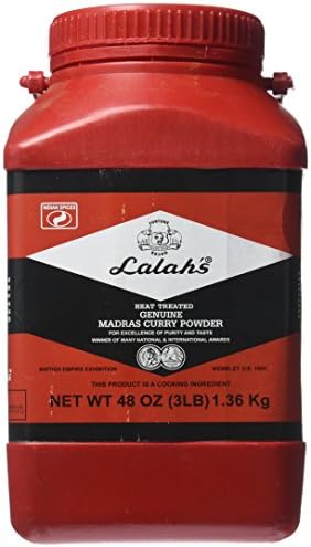 Lalah's Heated Indian Curry Powder 3 Lb Large