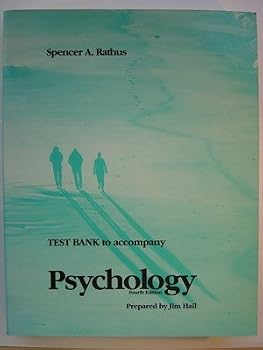 Paperback TEST BANK to accompany Rathus Psychology Book
