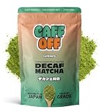 Caff Off Decaf Matcha Green Tea Powder From Japan - 3.52 oz / 100 g - Culinary Grade - Naturally Decaffeinated Using No Chemicals - Tested For Heavy Metals & Pestacides - First Harvest & Shade Grown Caffeine Free Matcha Powder