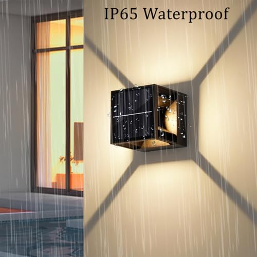 Apliques solares IP65 impermeables con angulo ajustable para vallas 2