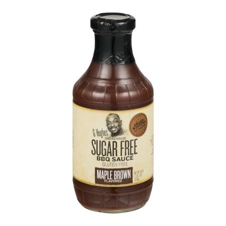 G Hughes Smokehouse Sugar Free Maple Brown Flavored BBQ Sauce, 18 oz - 1 Pack