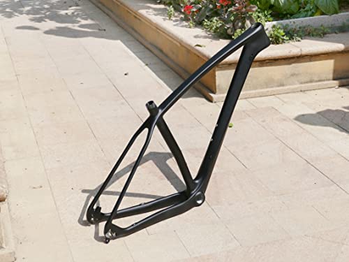 Full Carbon Matt 29Er Mountain Bike Frame 15", 17", 19" Mtb Bicycle Frame + + Headset + Clamp 34.9Mm (19") #TOP1