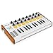 Pyle USB MIDI Keyboard Controller - Portable Recording Equipment Kit w/ 25 Synth Piano Keys, 8 Drum Beat Pads, 16 DJ Fader Knobs - Mini Hardware Buttons Control Any Electronic Music DAW - PMIDIKPD50
