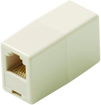STEREN Modular 6C Tel Coupler Ivory Premium Retail Blister Pack