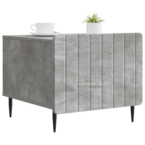 Espace bureau chic sublimé par une table d'appoint gris béton
