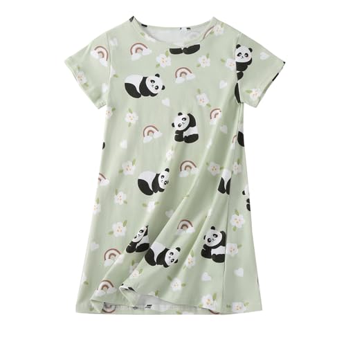 Image of Girl's Stripes Nightgowns Cotton Sleep Shirts Sleepwear Princess Nightdress