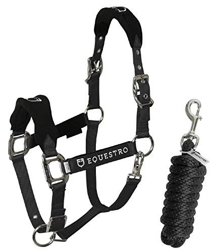 EQUESTRO CAVEZZA NYLON C/LUNGHINA SHAPED FLEECE (FULL, NERO)