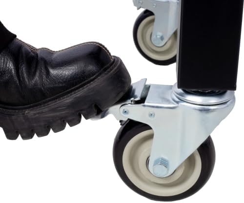 48in Work Bench, Workbench with Drawer Storage, Heavy Duty Bamboo Wood Work Table with Wheels for Garage Home Office (L48in*W20in*H38in)