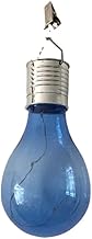 Solar Hanging Camping Lights Garden Yard Pathway Waterproof LED Light Bulb (Blue)