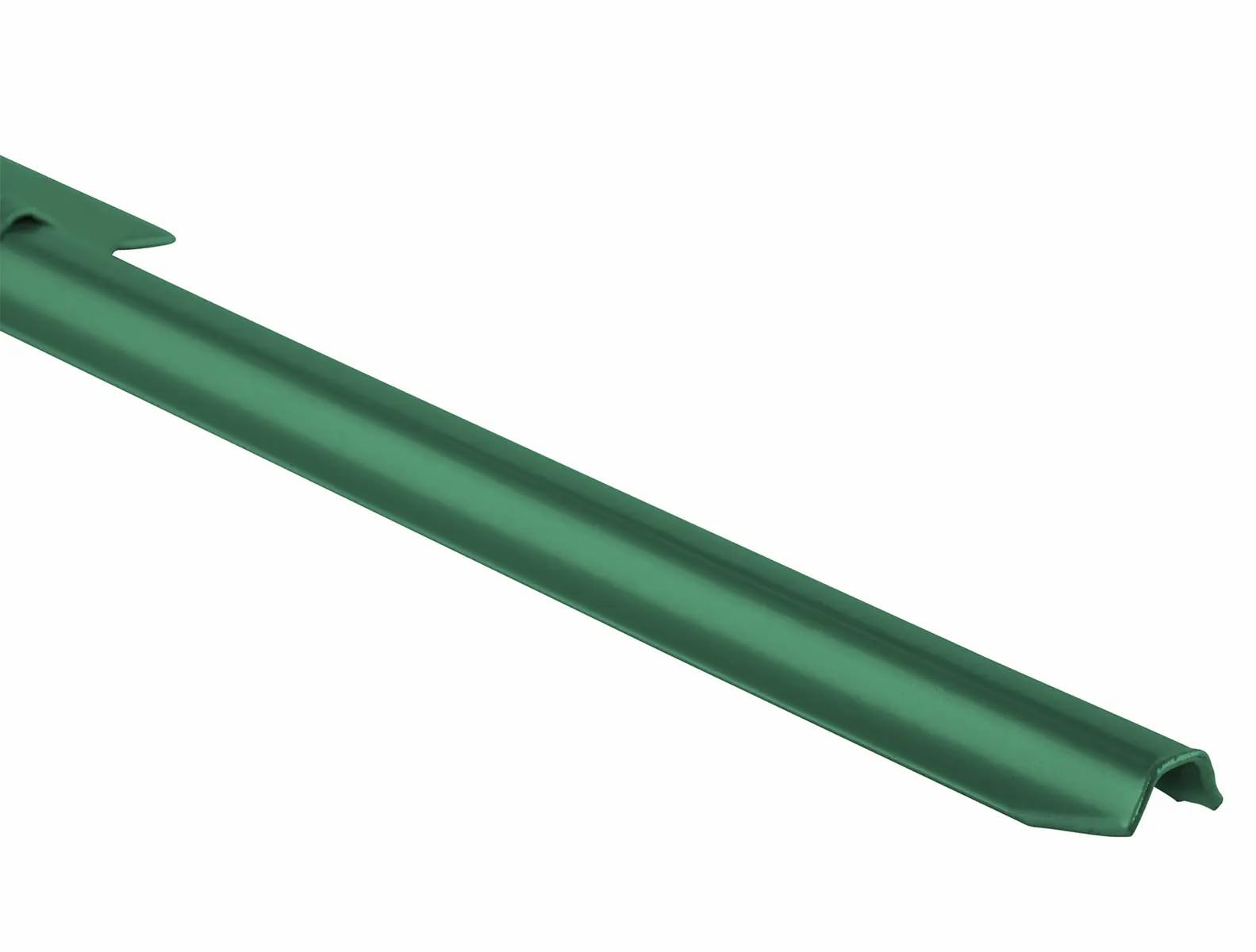 Garmix Metall Pfosten Zaunpfosten Zaunpfahl für Gartenzaun 105cm Grün 11 Stück