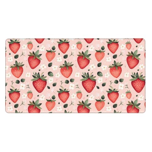 Grand tapis de souris floral pour clavier PC et ordinateur portable de bureau