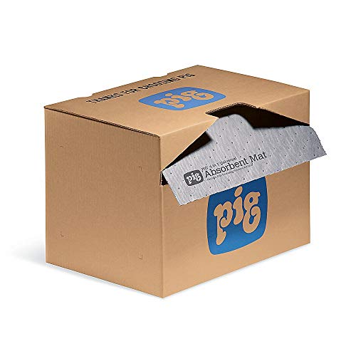 Image of PIG 4 in 1 Absorbent Mat Roll in Dispenser Box - 16 inch x 80' - 9-Gallon Absorbency - MAT284