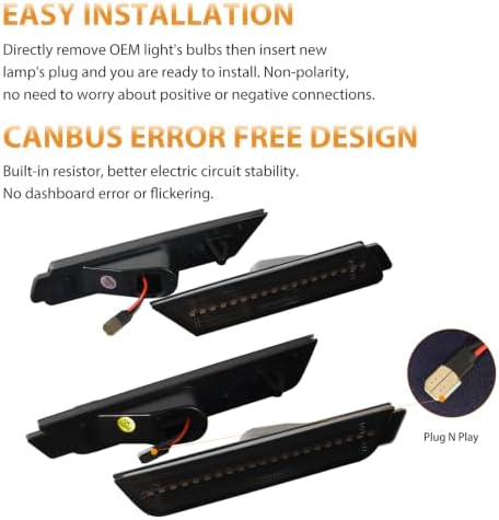 LED RGB 사이드 마커 라이트 2010-2015 쉐보레 카마로용 — 사진 3